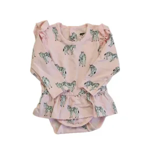 Monica   Andy Girls Pink Zebra Dress