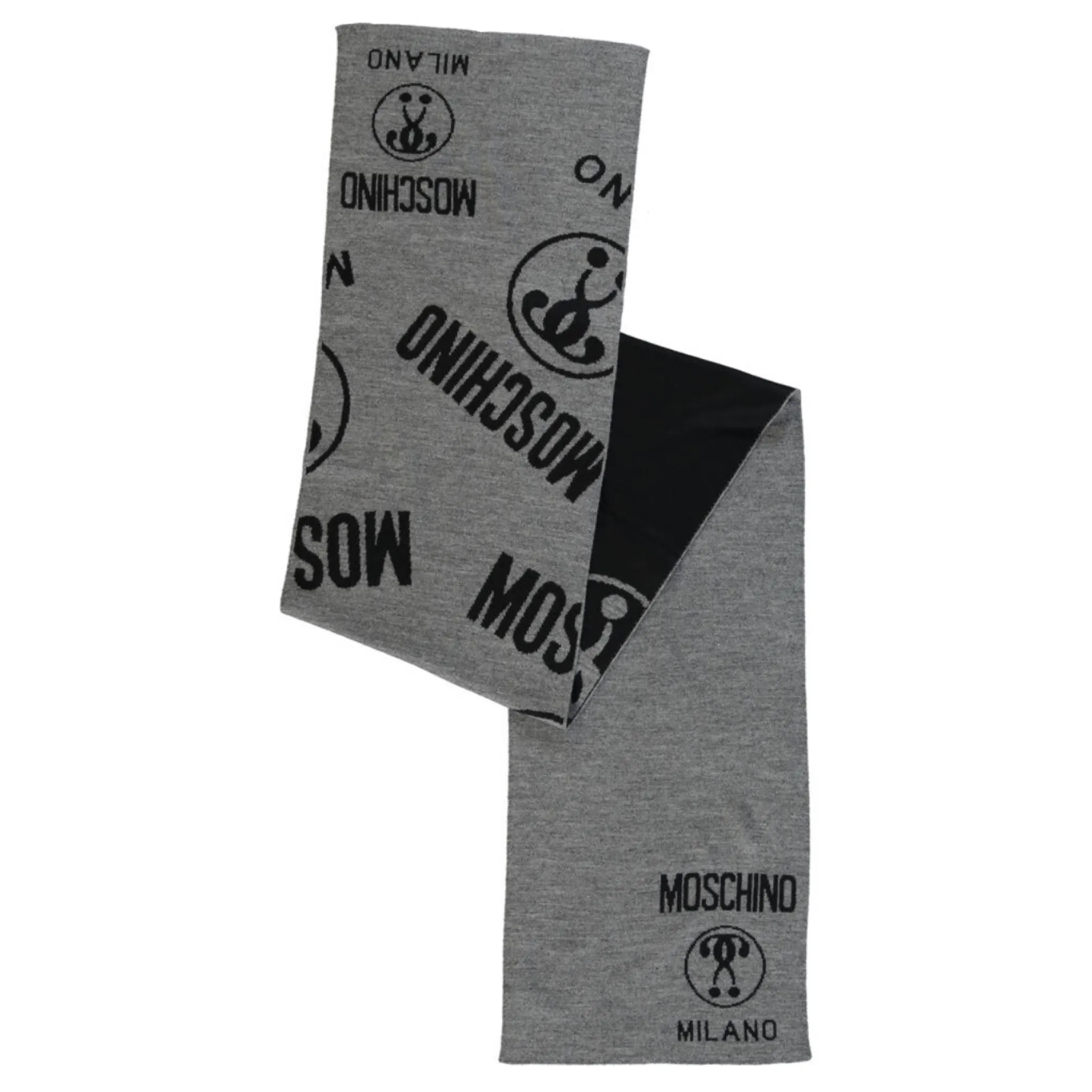 Moschino Wool Large Logo Scarf