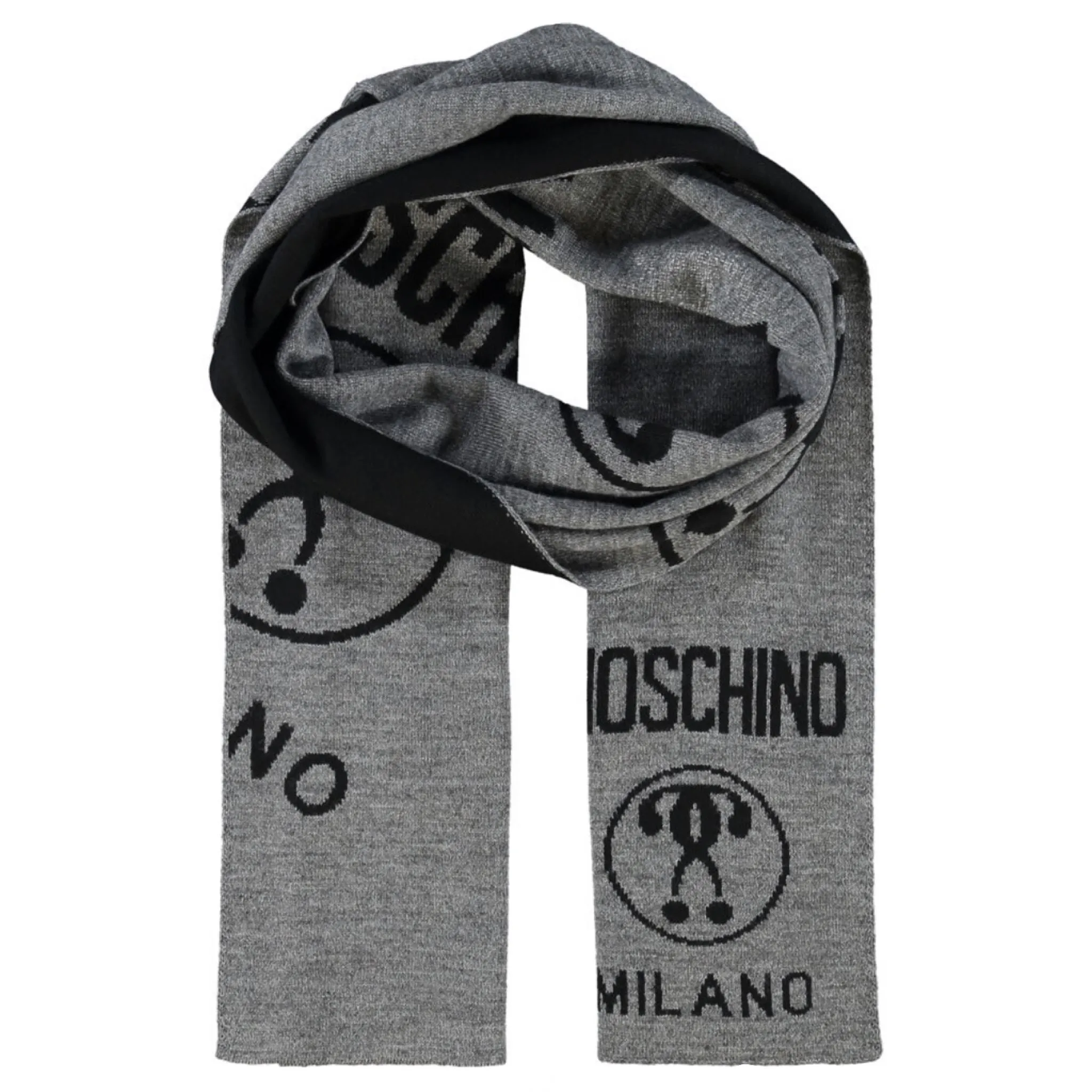 Moschino Wool Large Logo Scarf