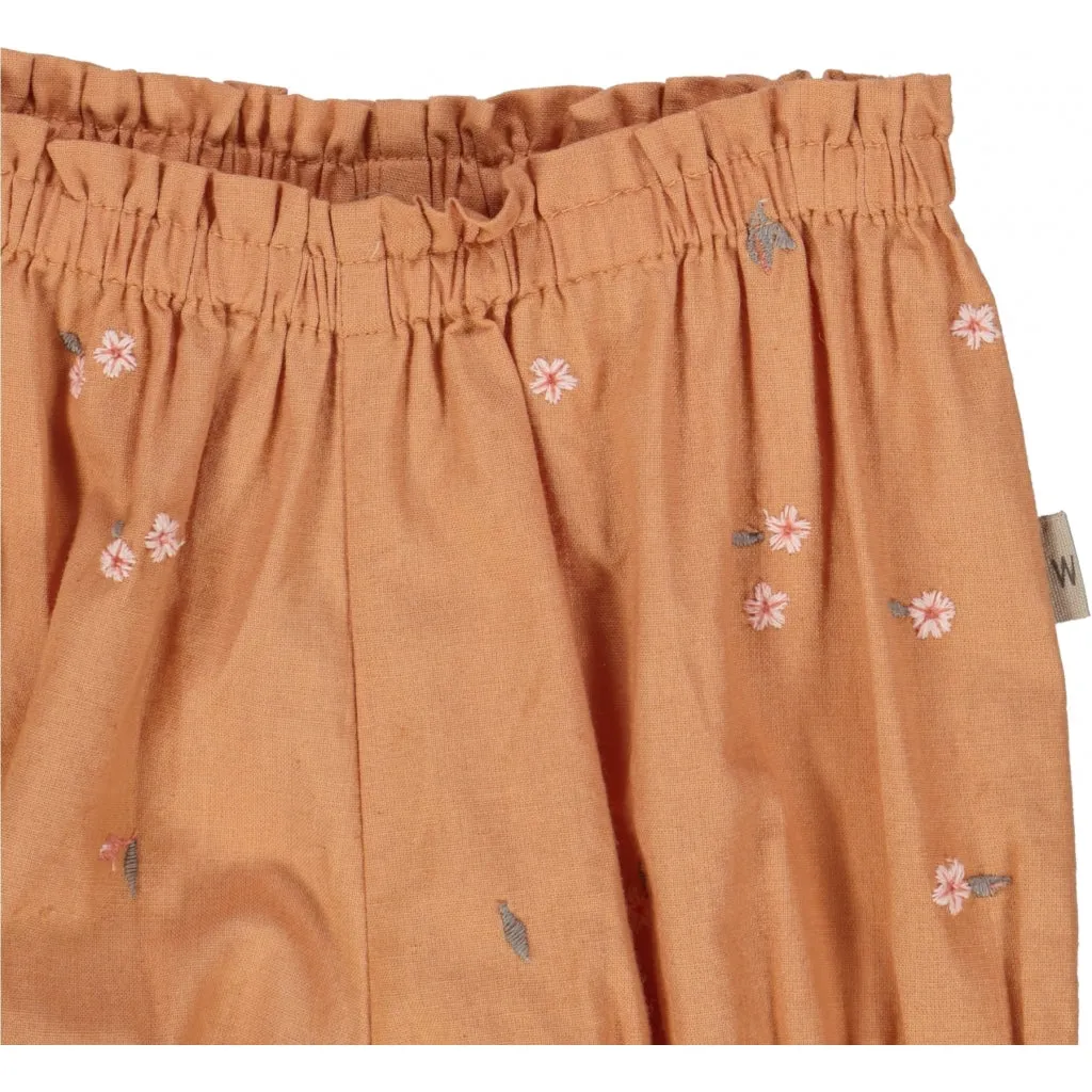 Nappy Pants Angie - embroidery flowers Wheat