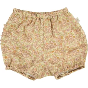 Nappy Pants Ruffles - moonlight flowers Wheat