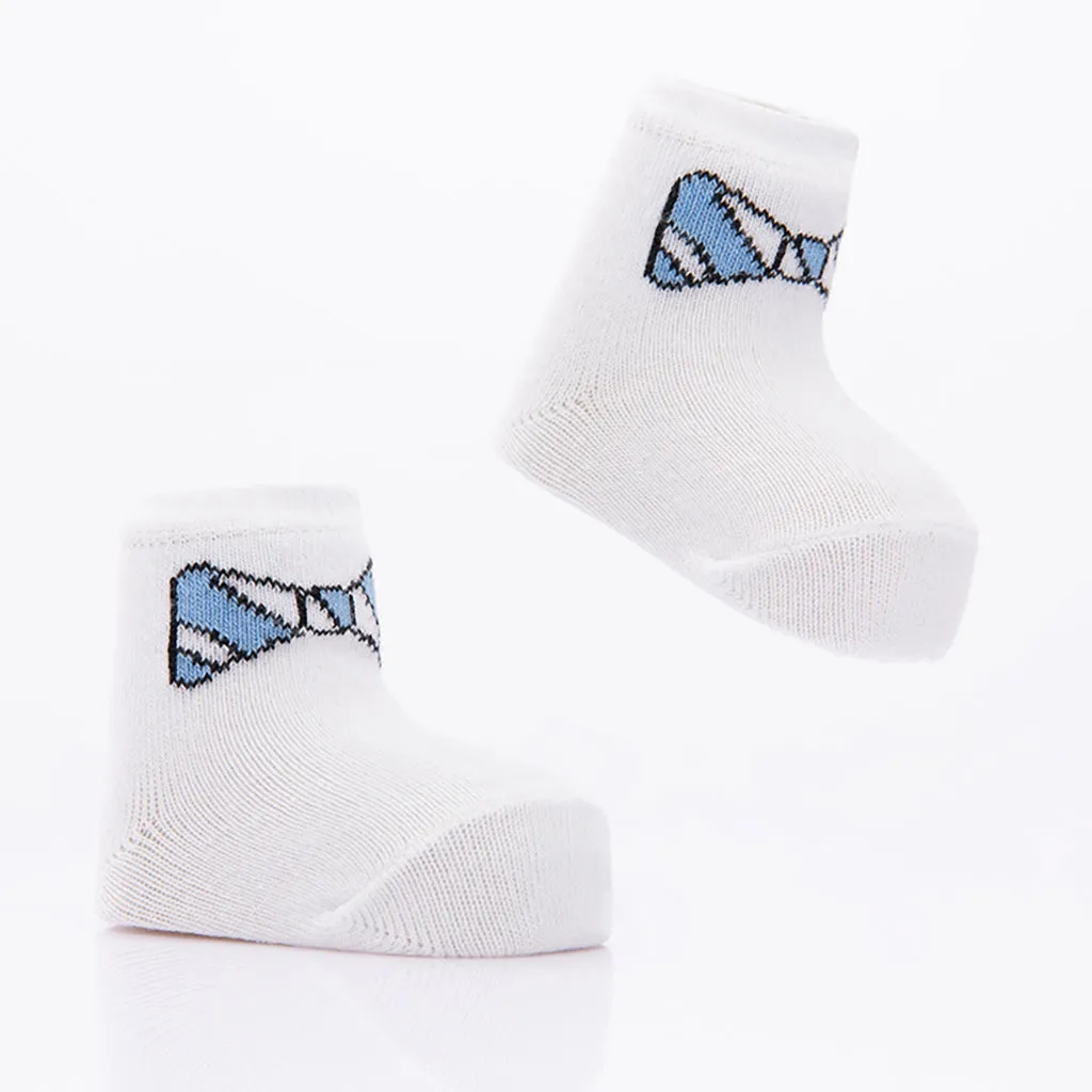 Navy 3pc Bow Tie Socks Set