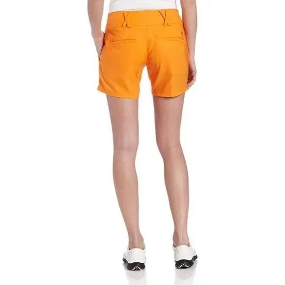 New Adidas Women's Climalite Orange Golf Short Size 10 MSP$65