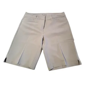 New Adidas Women's Solid Gray Bermuda Shorts MSP$65