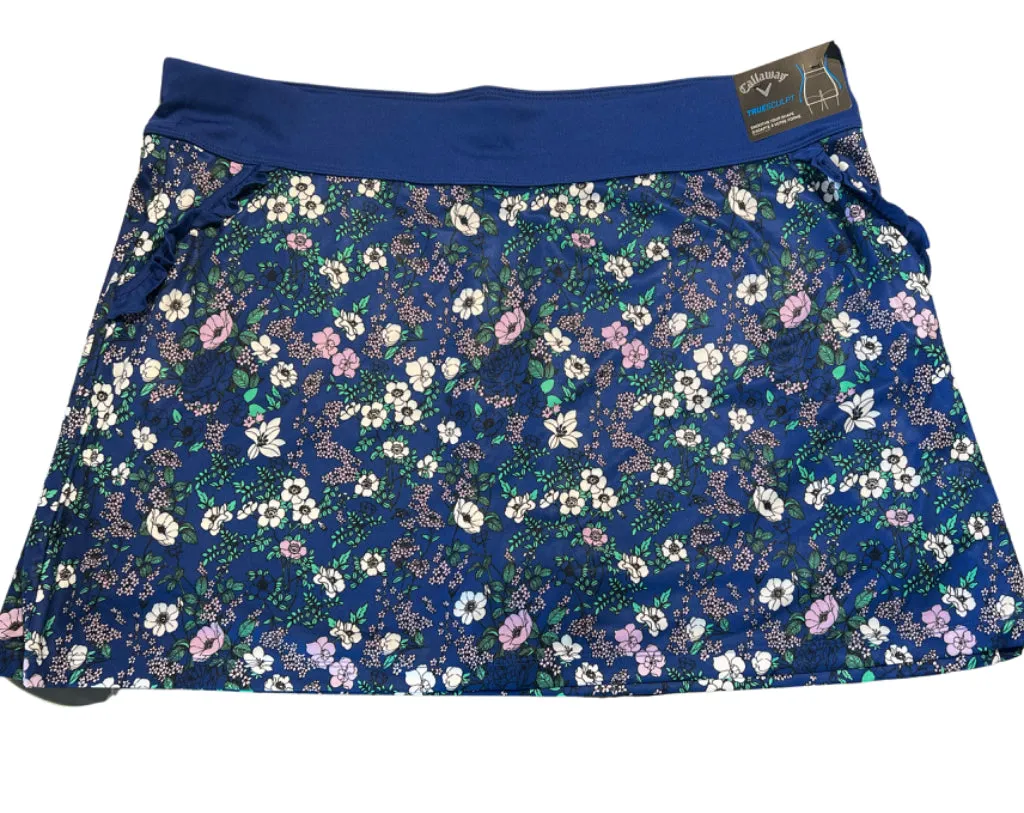 New Callaway Blue Floral Golf Skort Size XXL