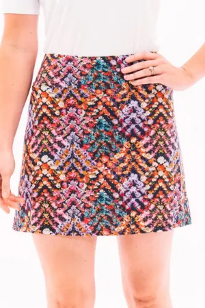 New Foray Golf Core 3.0 Golf Skort - Floral Chevron MSP$160