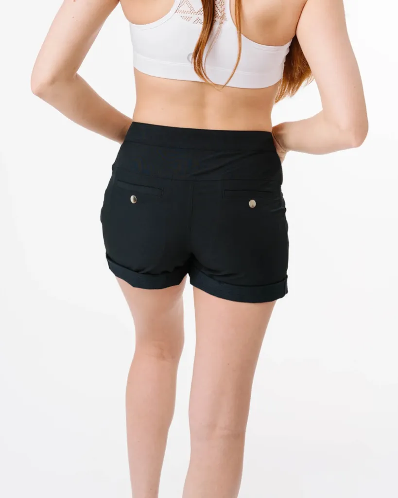 New Zyia Active Black Not Just a Trail Short  MSP$49