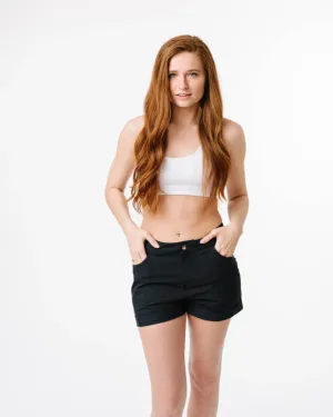 New Zyia Active Black Not Just a Trail Short  MSP$49