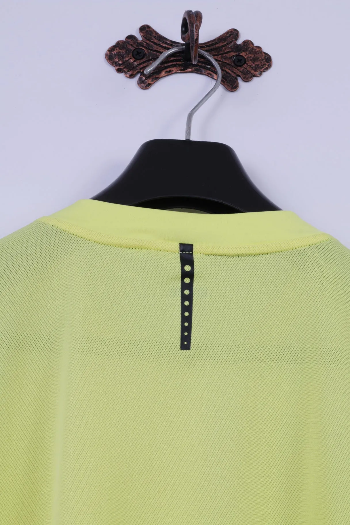 Nike Mens L Shirt Neon Yellow Football Training Dri Fit Jersey Sportswear Top