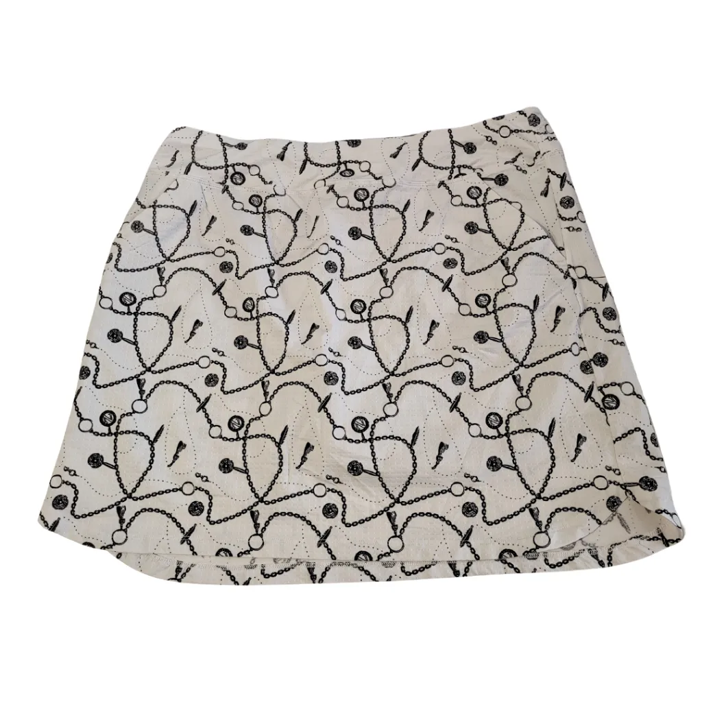 Nivo Sport Pull-on Skort with Chain Print Golf Skort Size XL MSP$90