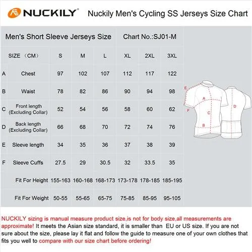 Nuckily MA005 Mens Cycling Jersey