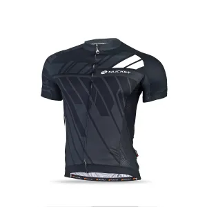 Nuckily MA022 Mens Cycling Jersey (Black)