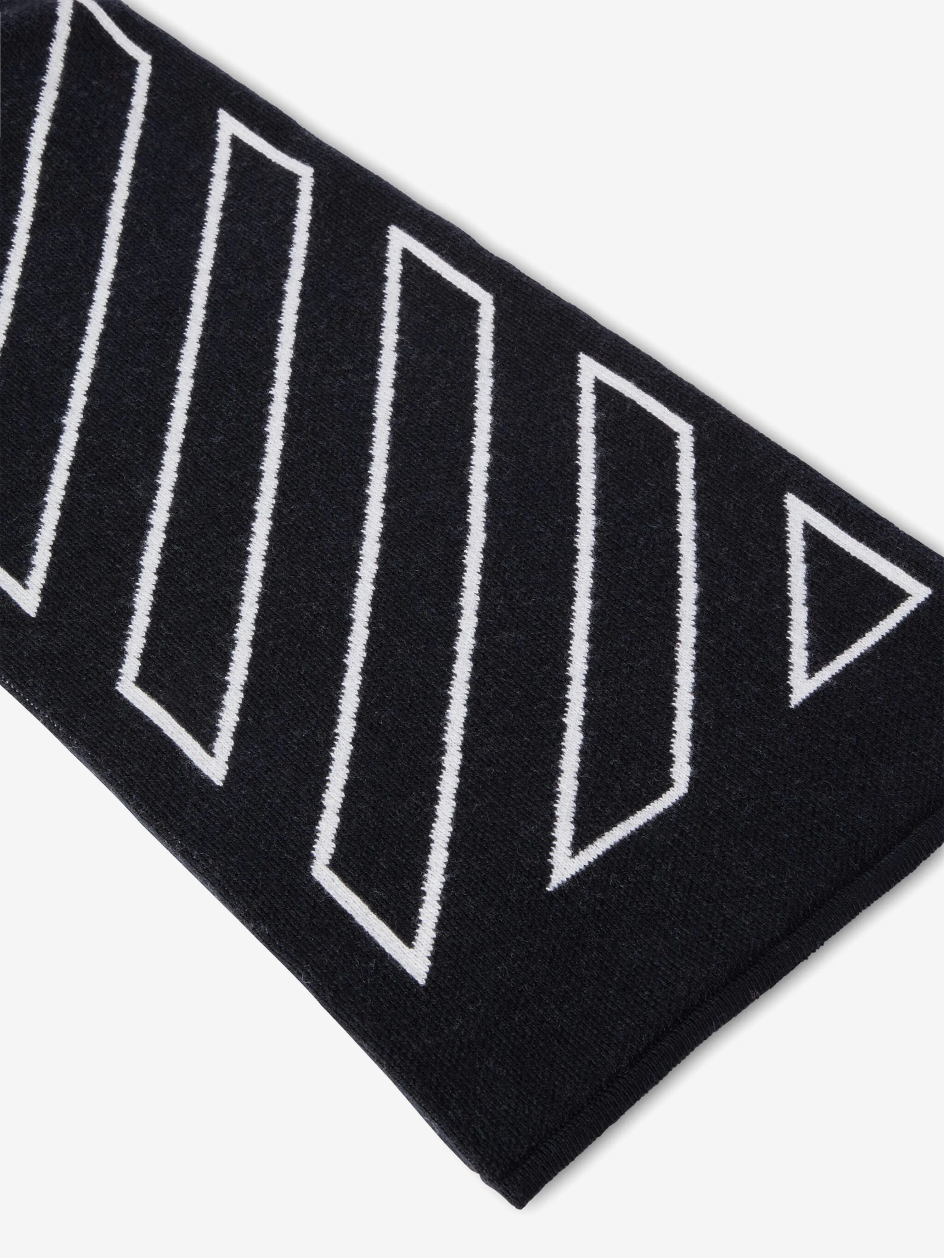 Off-White Kids Bookish Diagonal Scarf in Black