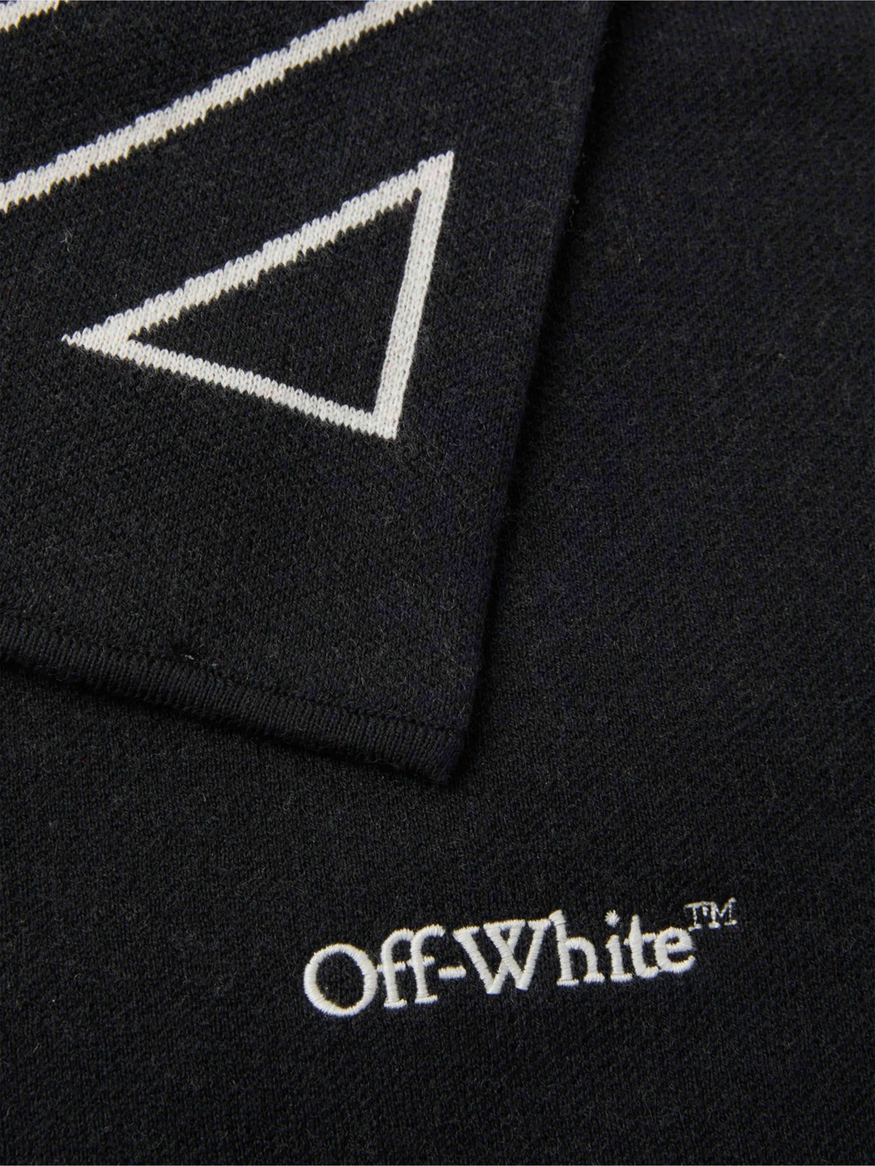 Off-White Kids Bookish Diagonal Scarf in Black