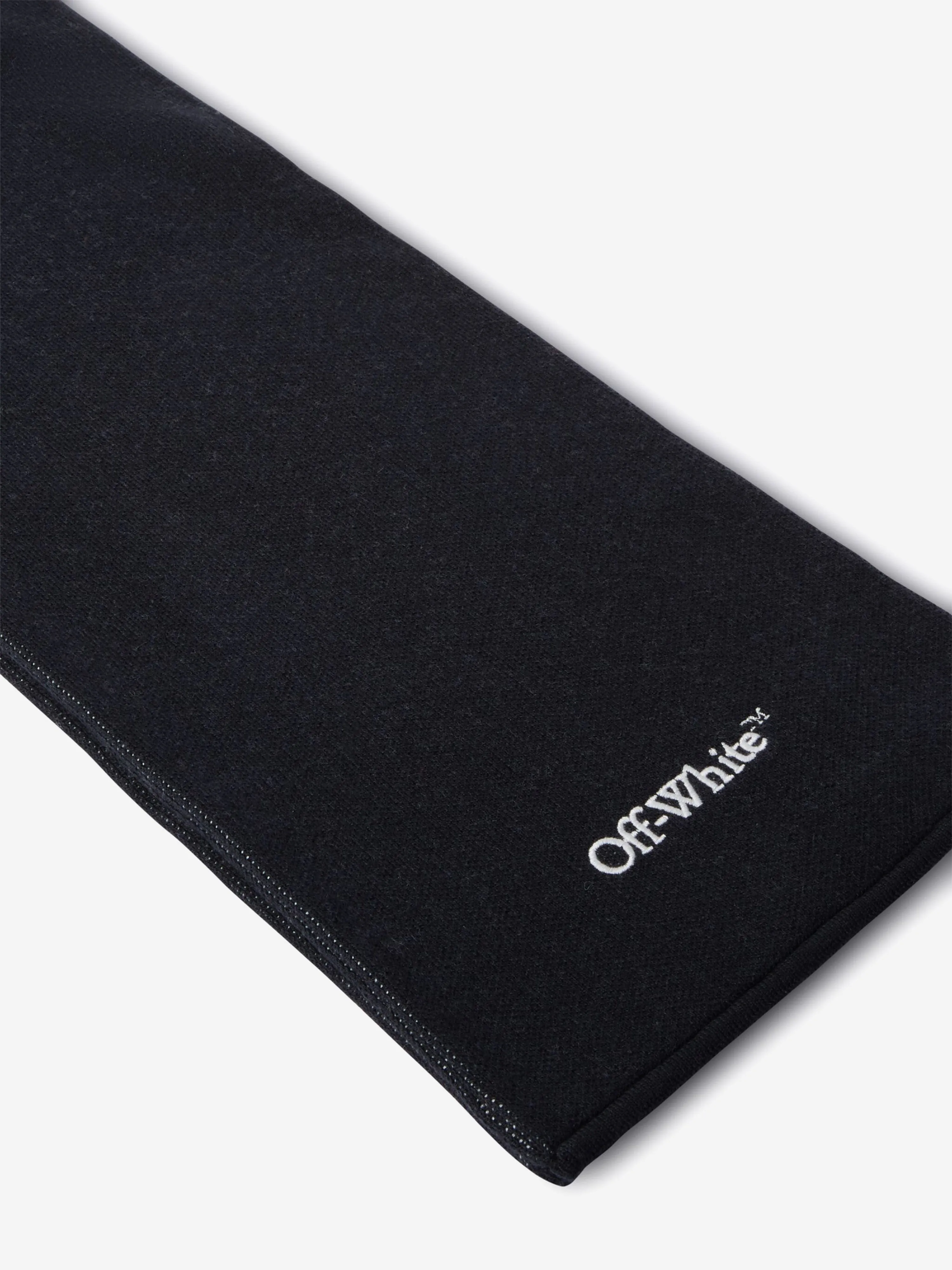 Off-White Kids Bookish Diagonal Scarf in Black