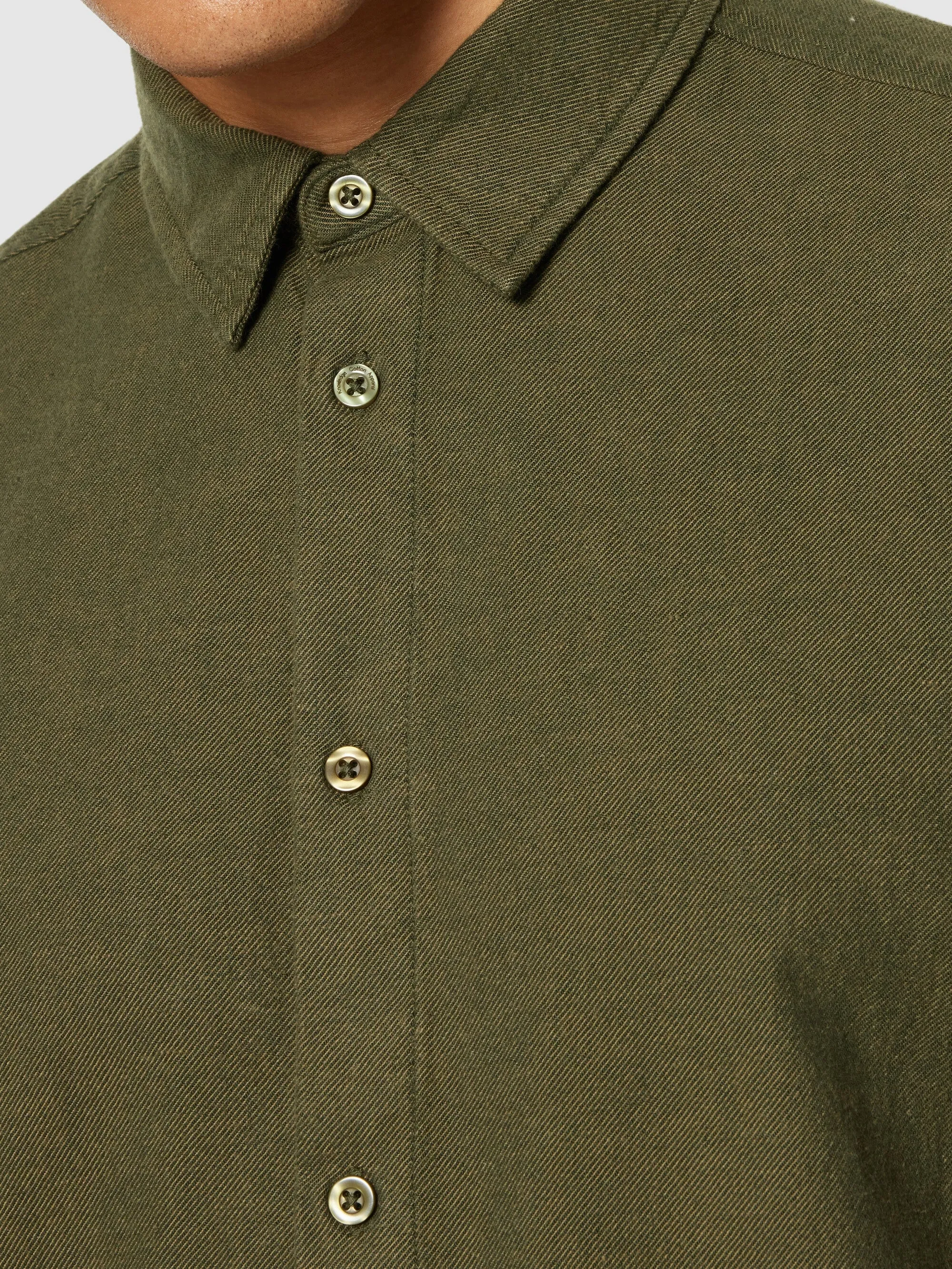 Organic Cotton Flannel Shirt GOTS - Forrest Night Knowledge Cotton