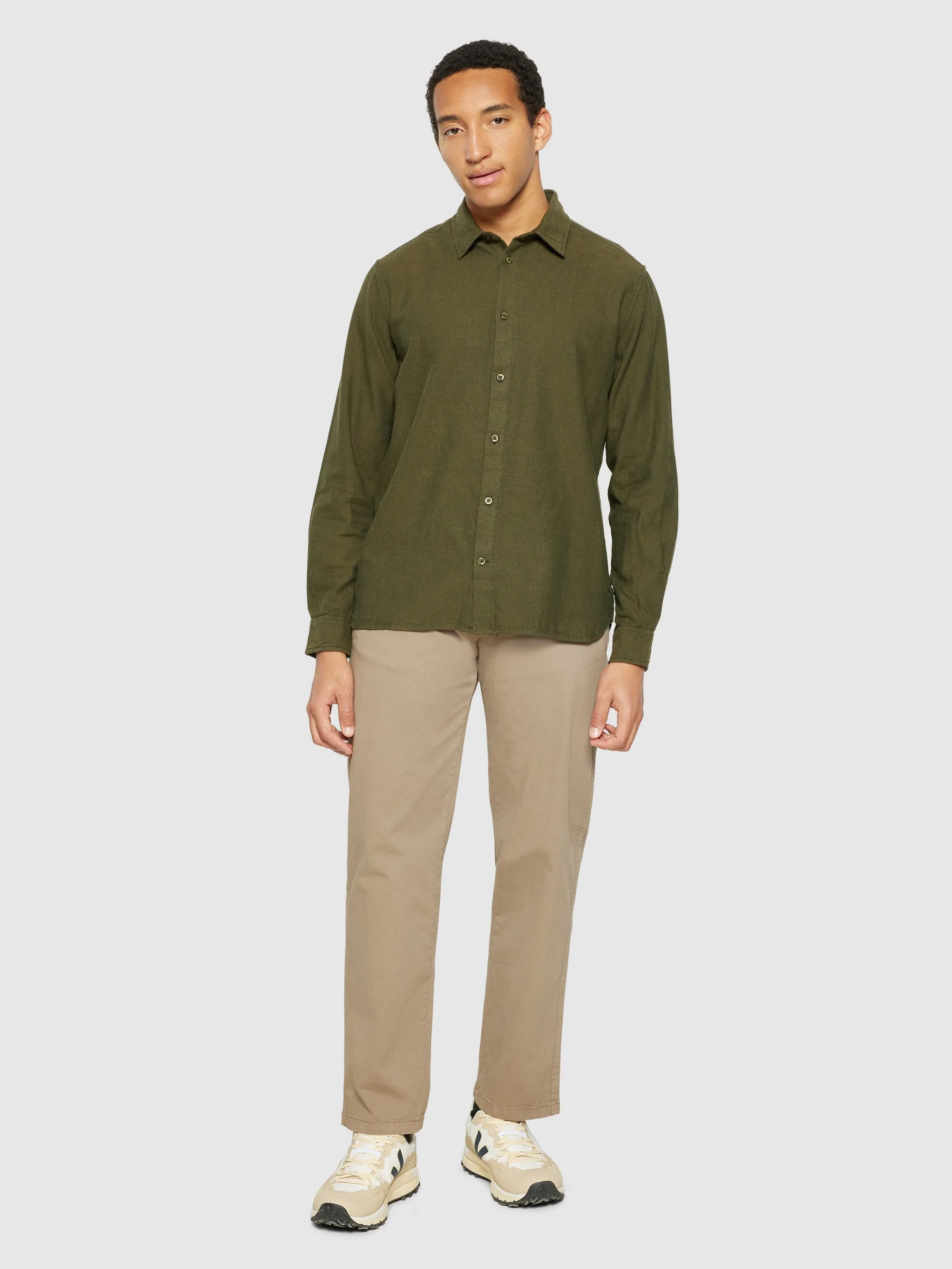 Organic Cotton Flannel Shirt GOTS - Forrest Night Knowledge Cotton