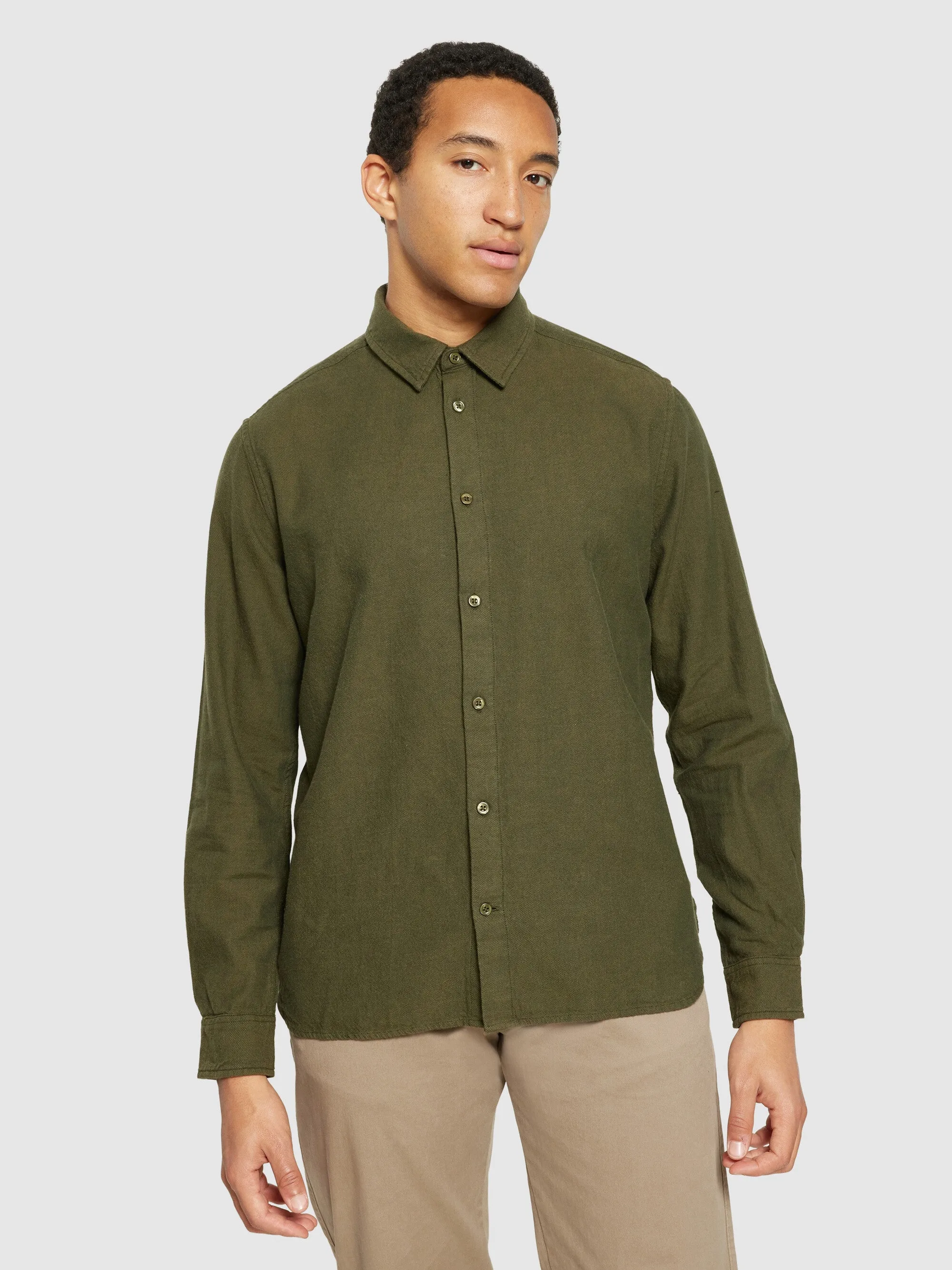 Organic Cotton Flannel Shirt GOTS - Forrest Night Knowledge Cotton