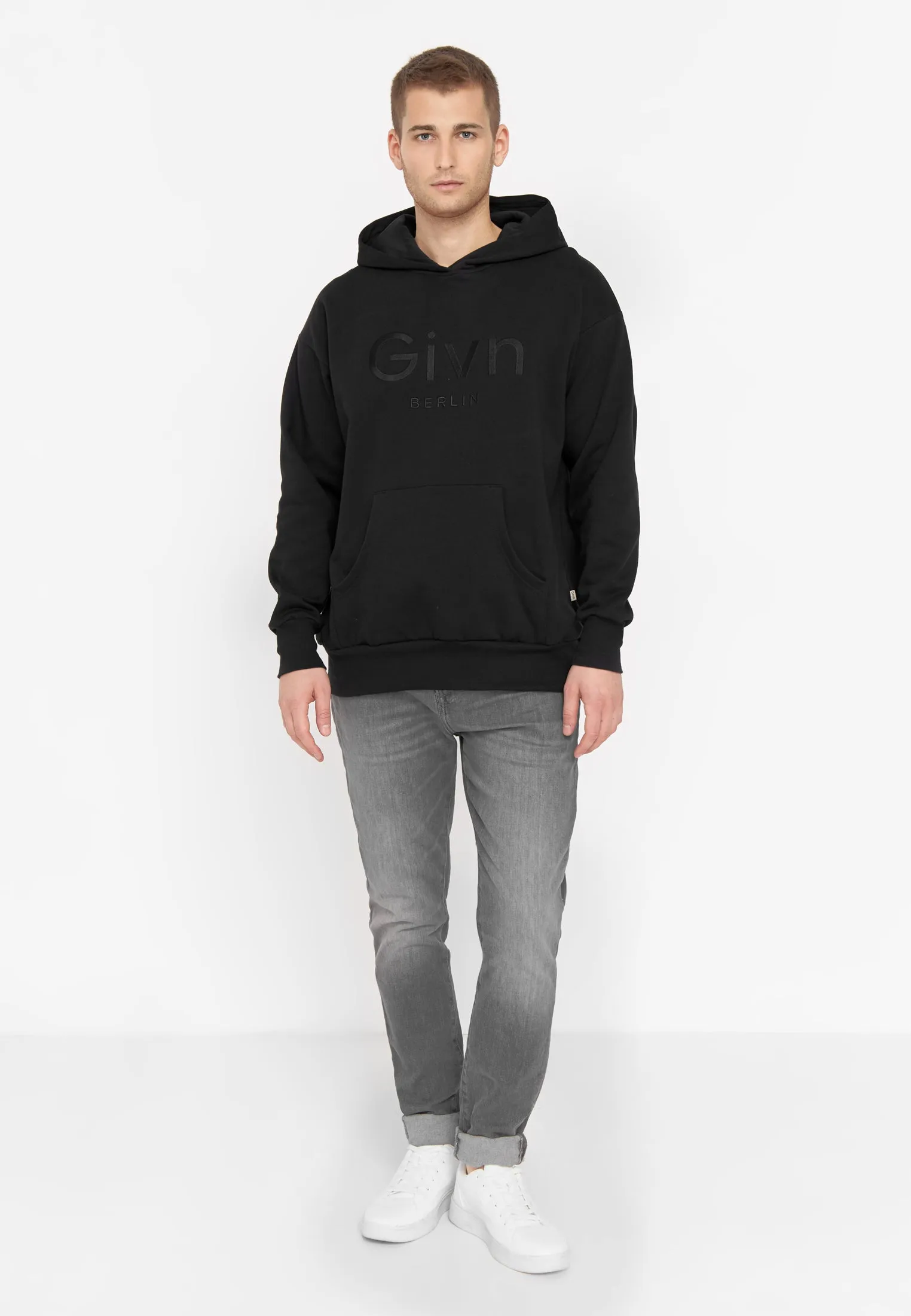 Organic Cotton Unisex Hoodie COLIN - Black Givn Berlin