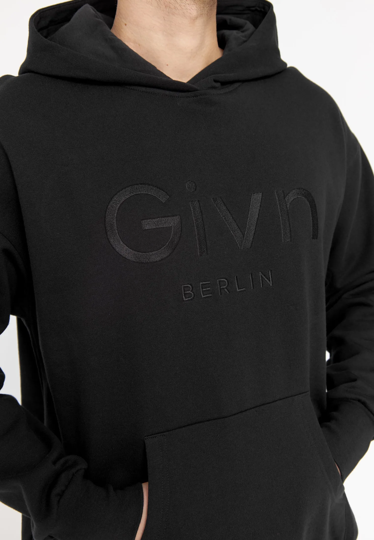 Organic Cotton Unisex Hoodie COLIN - Black Givn Berlin