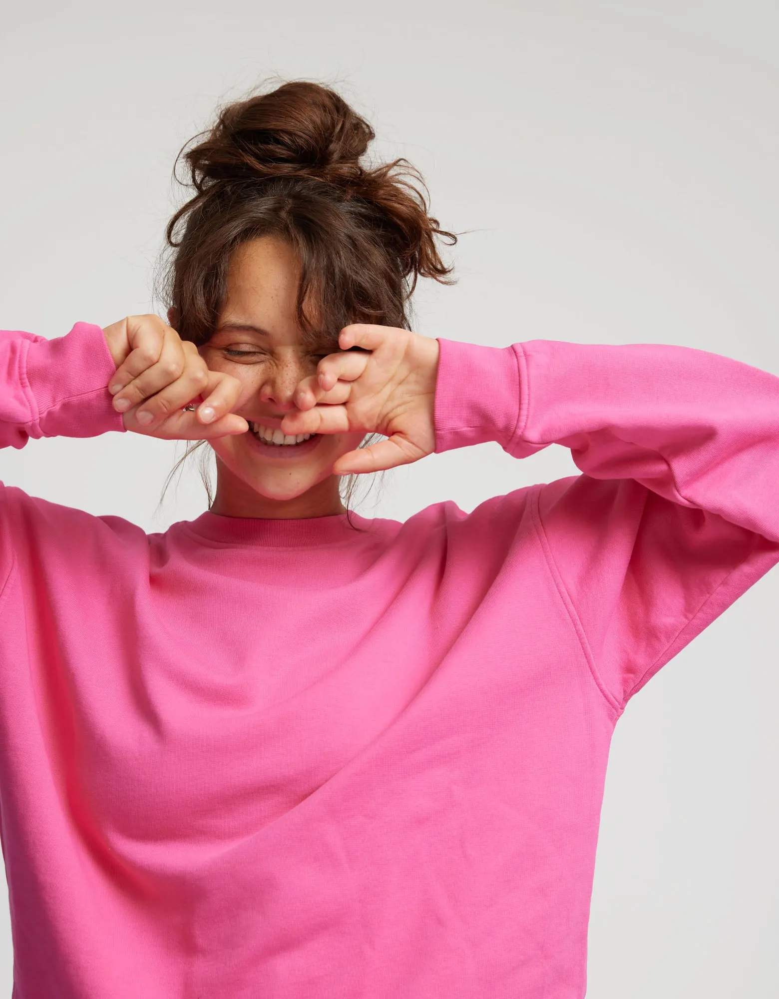 Organic Oversized Crew - Cedar Brown