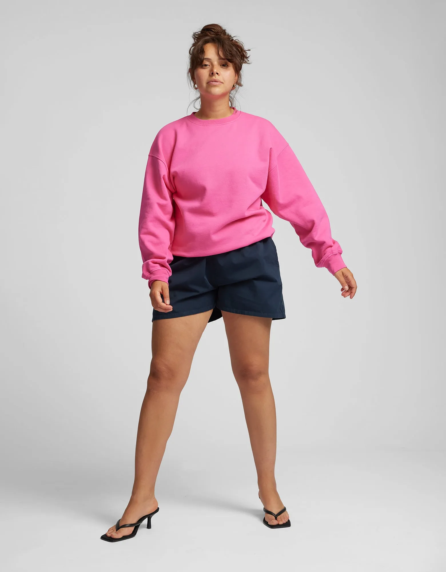 Organic Oversized Crew - Cedar Brown