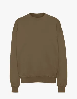 Organic Oversized Crew - Cedar Brown