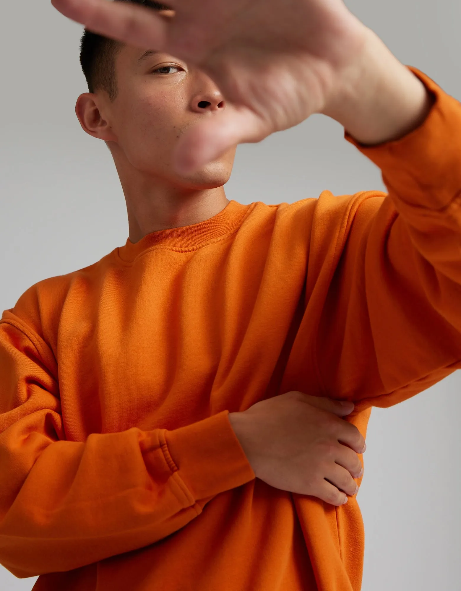 Organic Oversized Crew - Deep Black