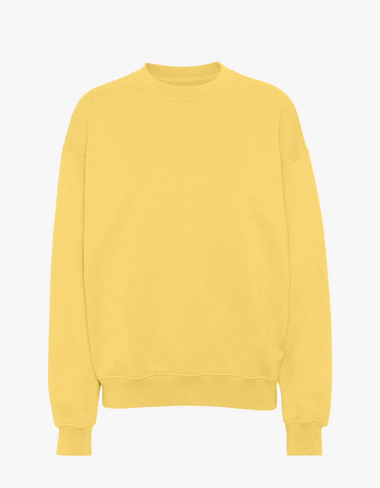 Organic Oversized Crew - Lemon Yellow