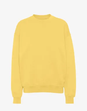Organic Oversized Crew - Lemon Yellow