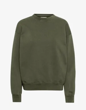 Organic Oversized Crew - Seaweed Green