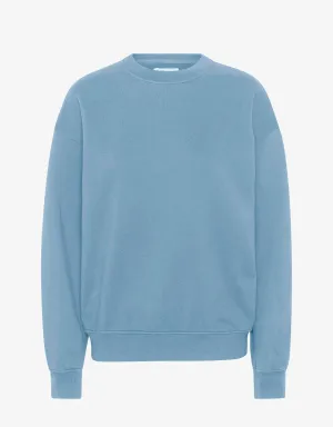 Organic Oversized Crew - Stone Blue