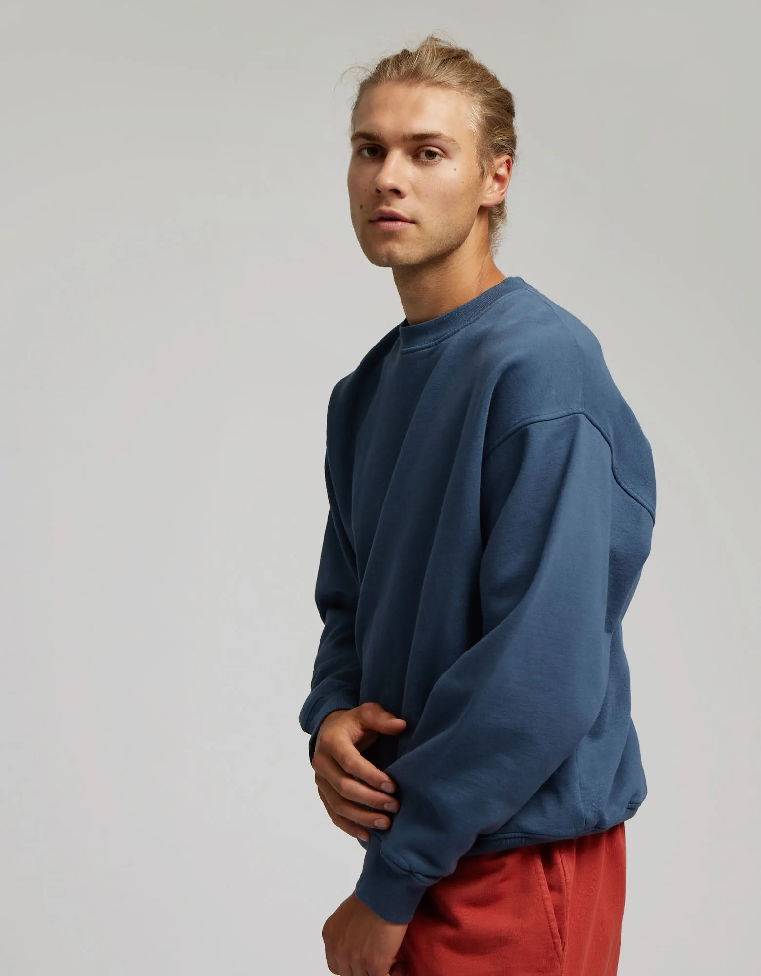 Organic Oversized Crew - Warm Taupe