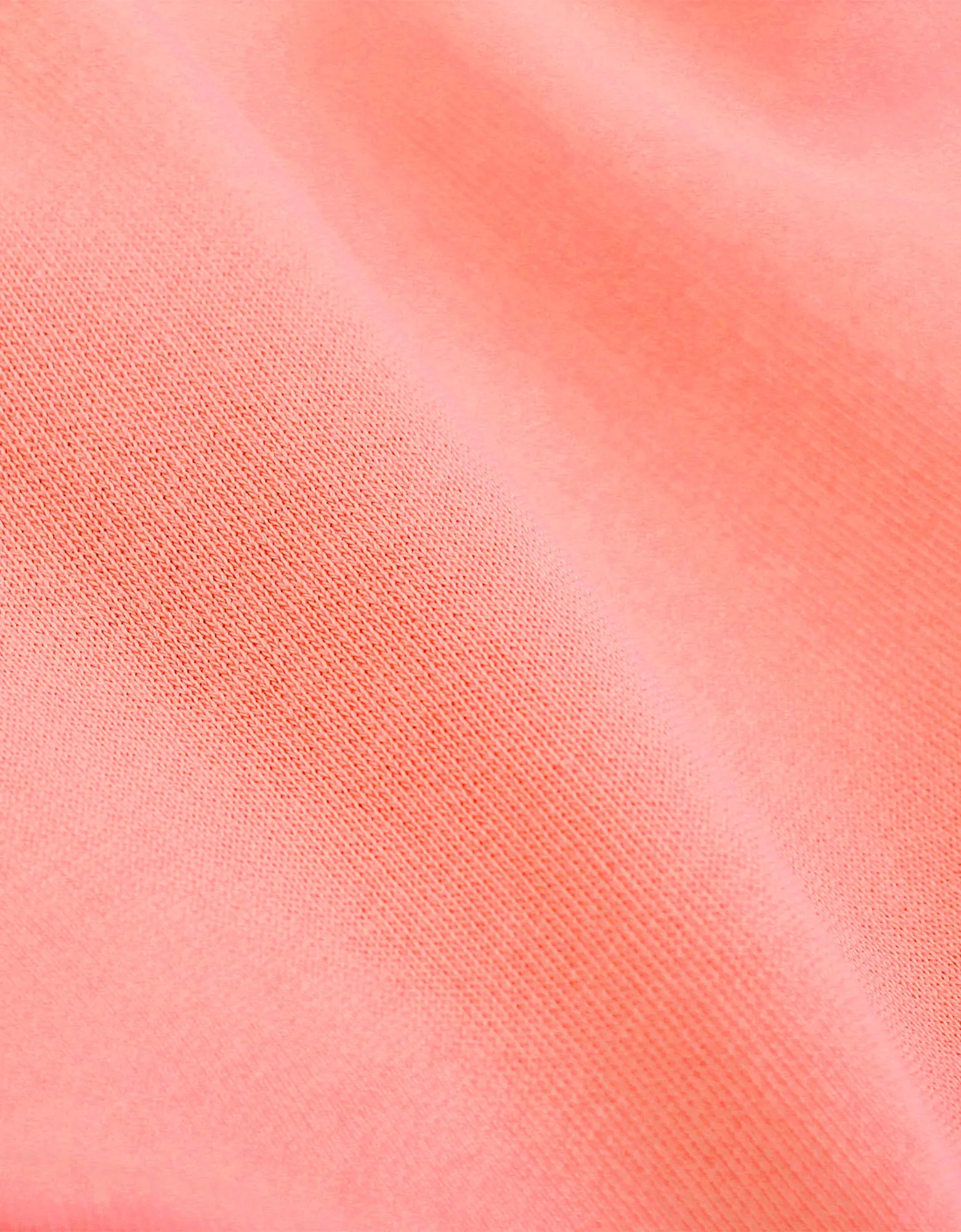 Organic Oversized Hood - Bright Coral