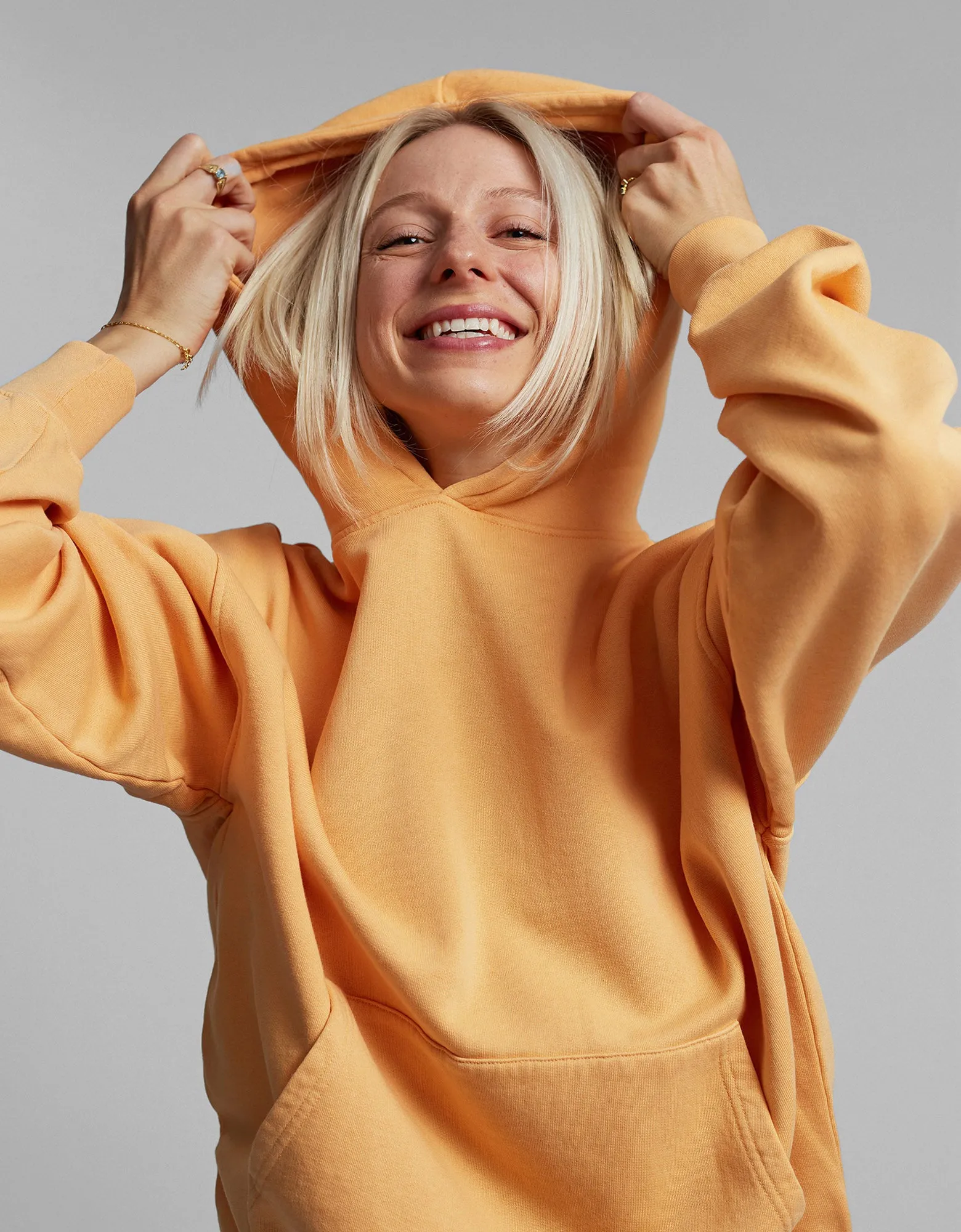 Organic Oversized Hood - Cloudy Grey