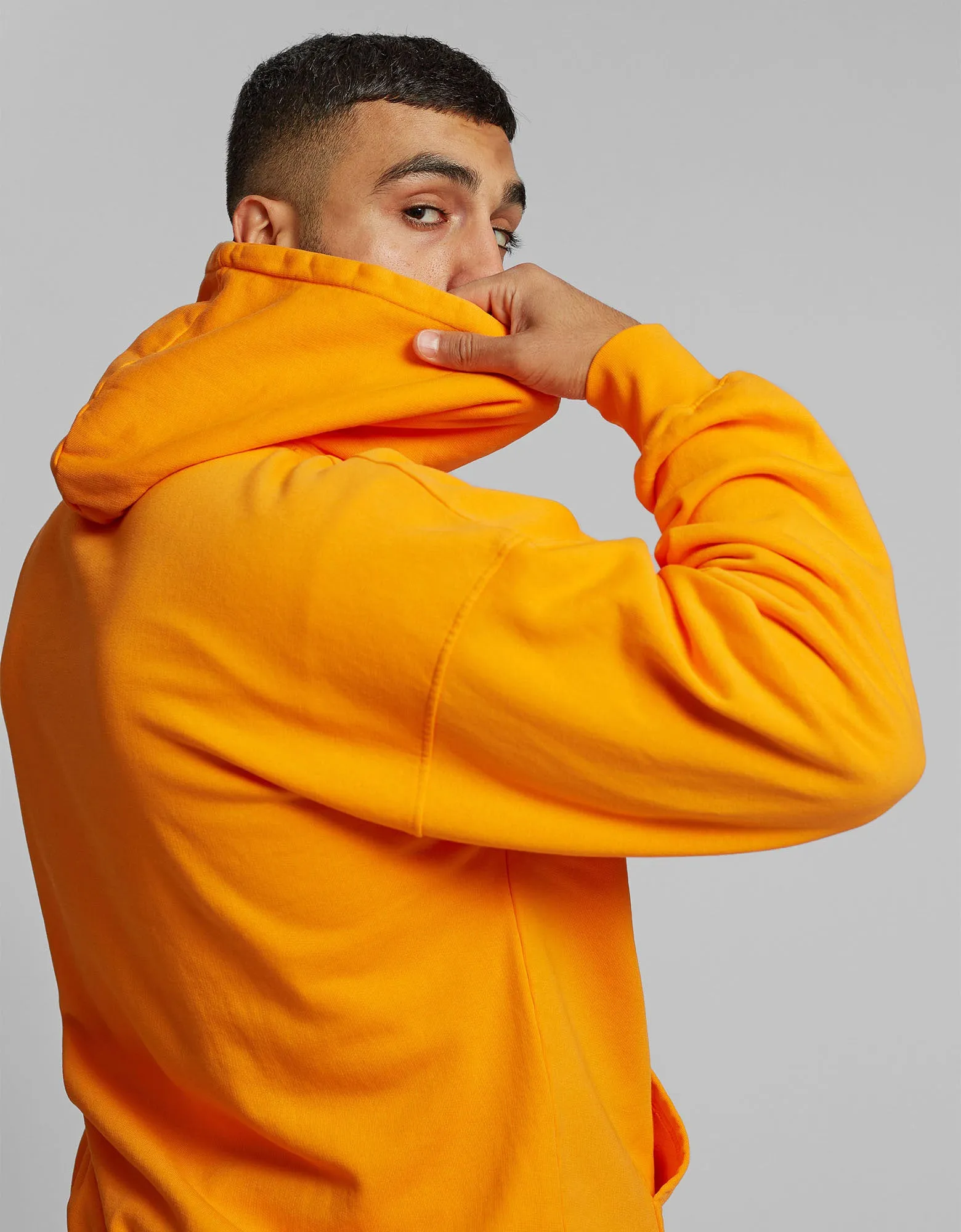 Organic Oversized Hood - Flamingo Pink