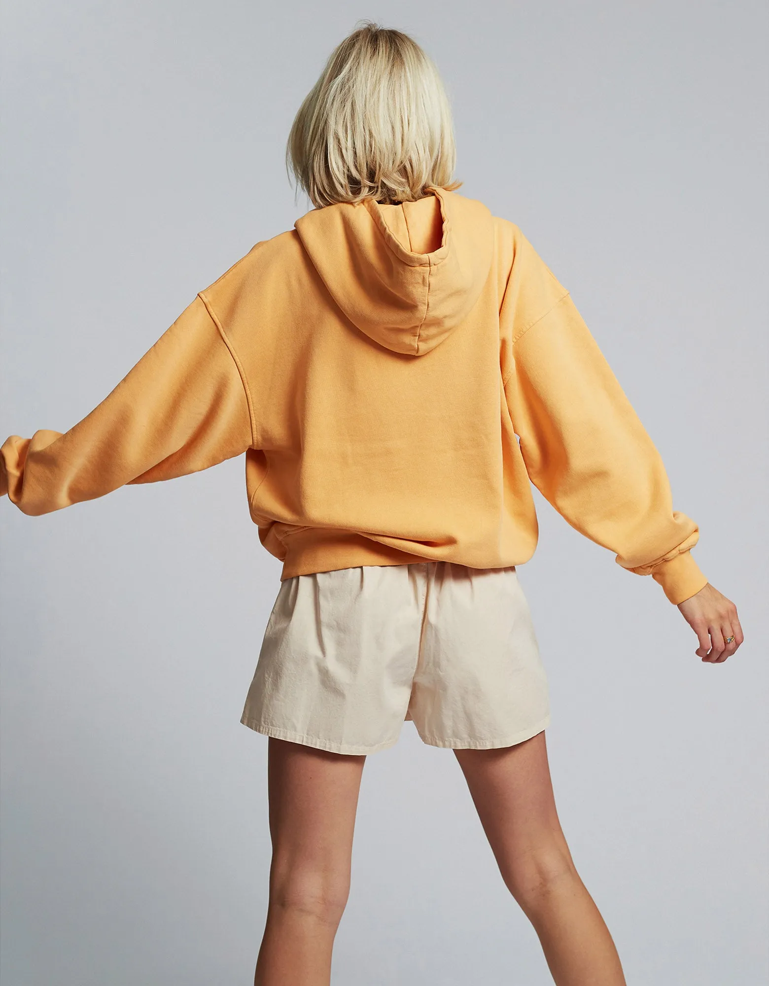 Organic Oversized Hood - Light Aqua