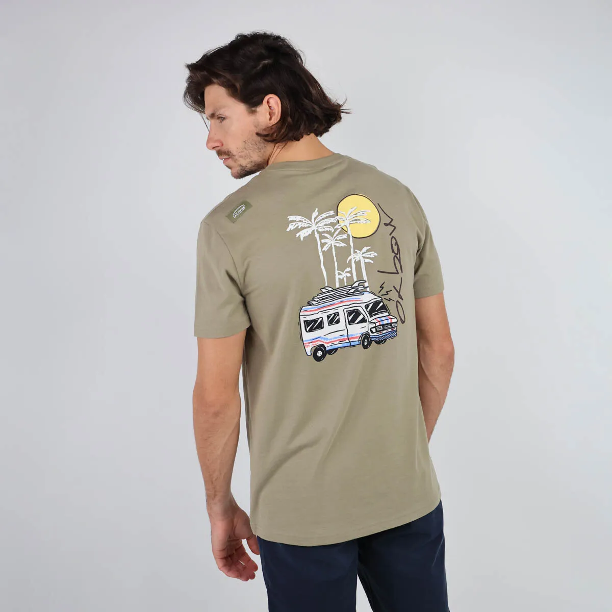OXBOW Mens TEARII Short Sleeve Graphic Print T Shirt