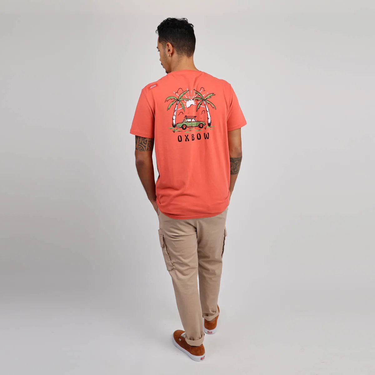 OXBOW Mens Tracua Short Sleeve Printed T Shirt