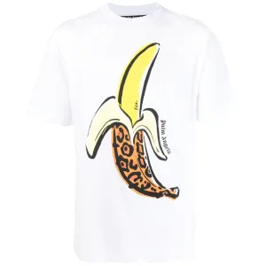 Palm Angels White Banana T-Shirt