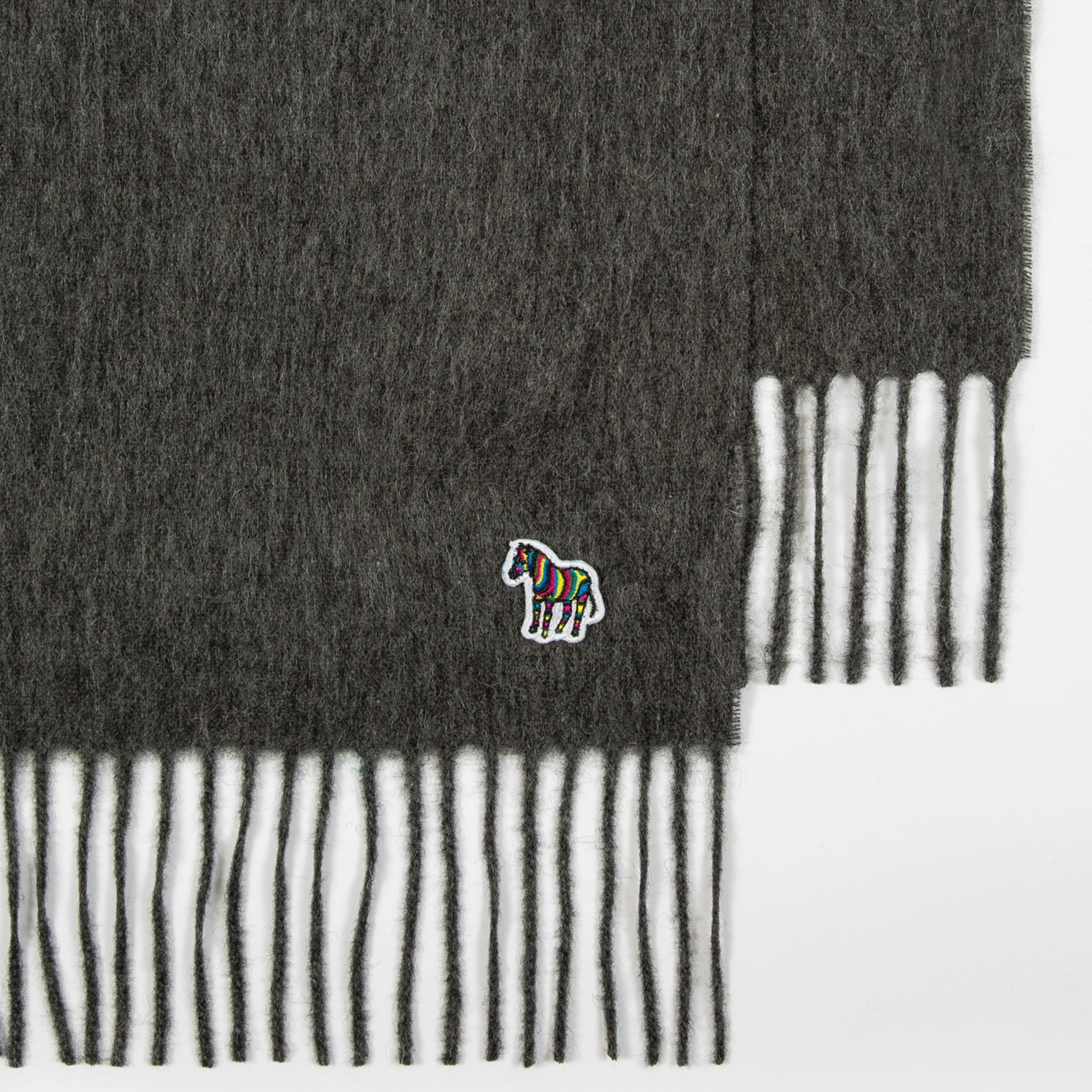 Paul Smith Grey Lambswool Scarf