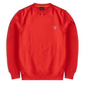 Paul Smith Zebra Logo Organic Cotton Sweatshirt Red