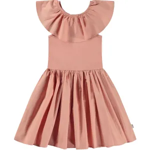 Pink Organic Cotton Ruffle Dress