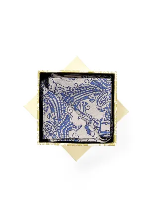POCKET SQUARE - BLUE FAIFO Metiseko