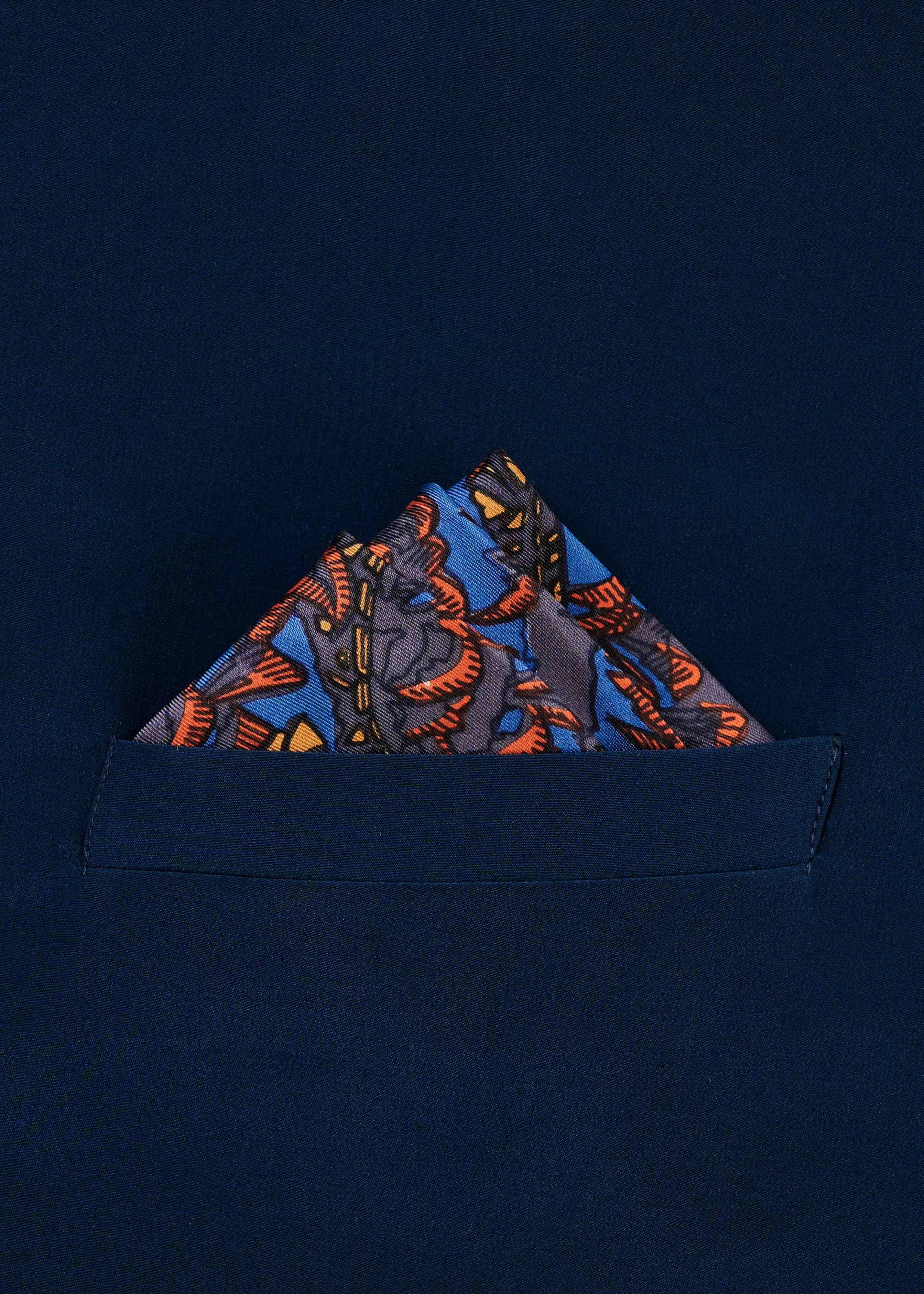 POCKET SQUARE - BURNING CAI Metiseko