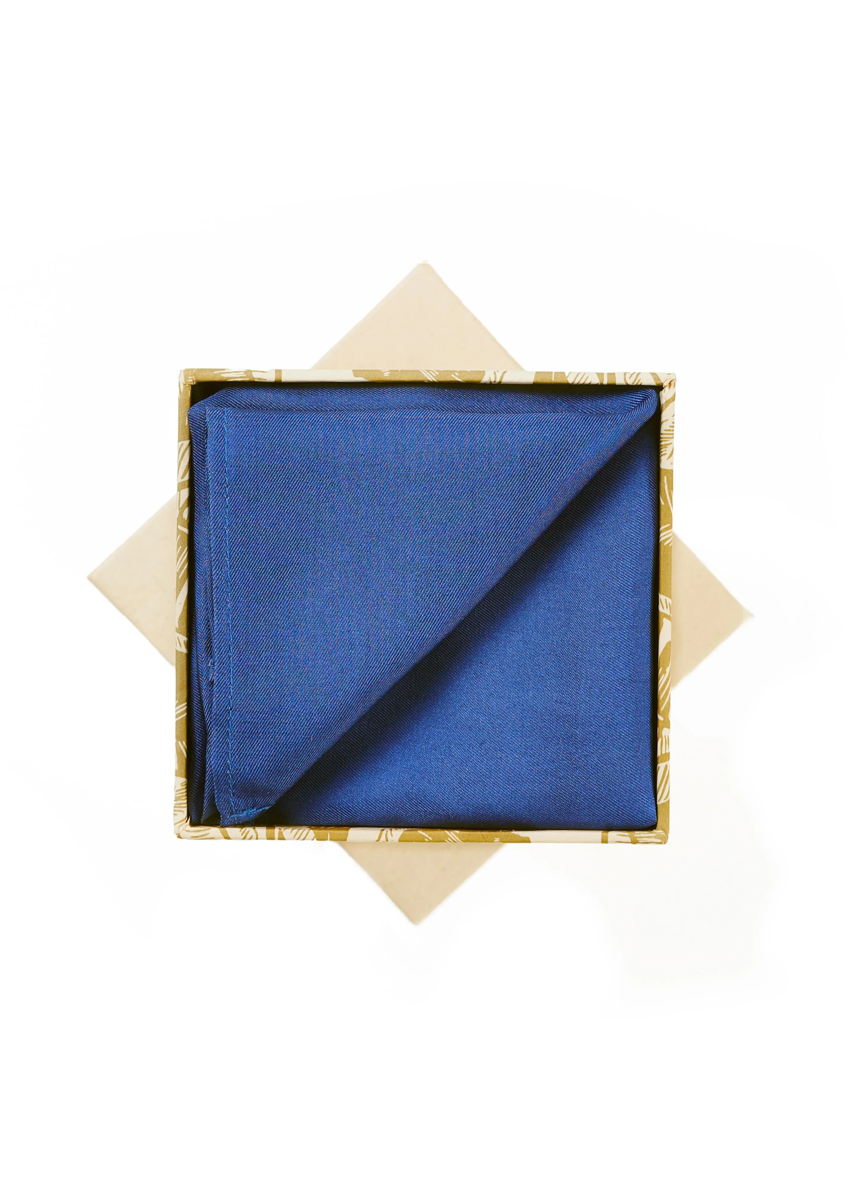 POCKET SQUARE - COBALT BLUE Metiseko