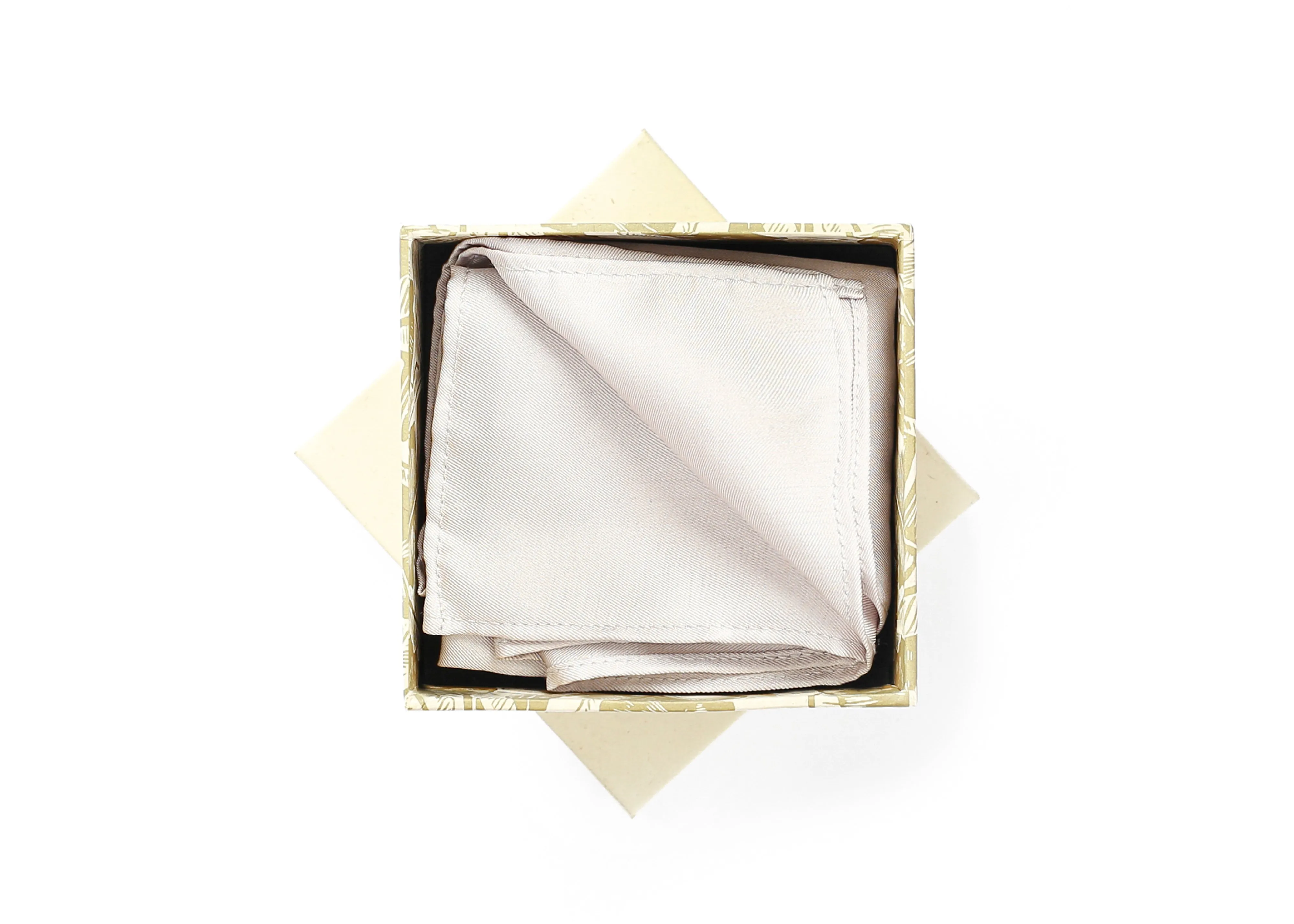 POCKET SQUARE - MOON GREY Metiseko