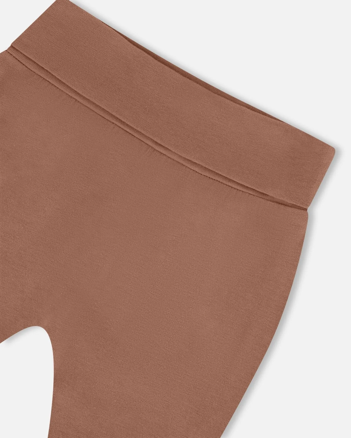 Printed Organic Cotton Top And Pant Set Brown, Beige, And Monkey
