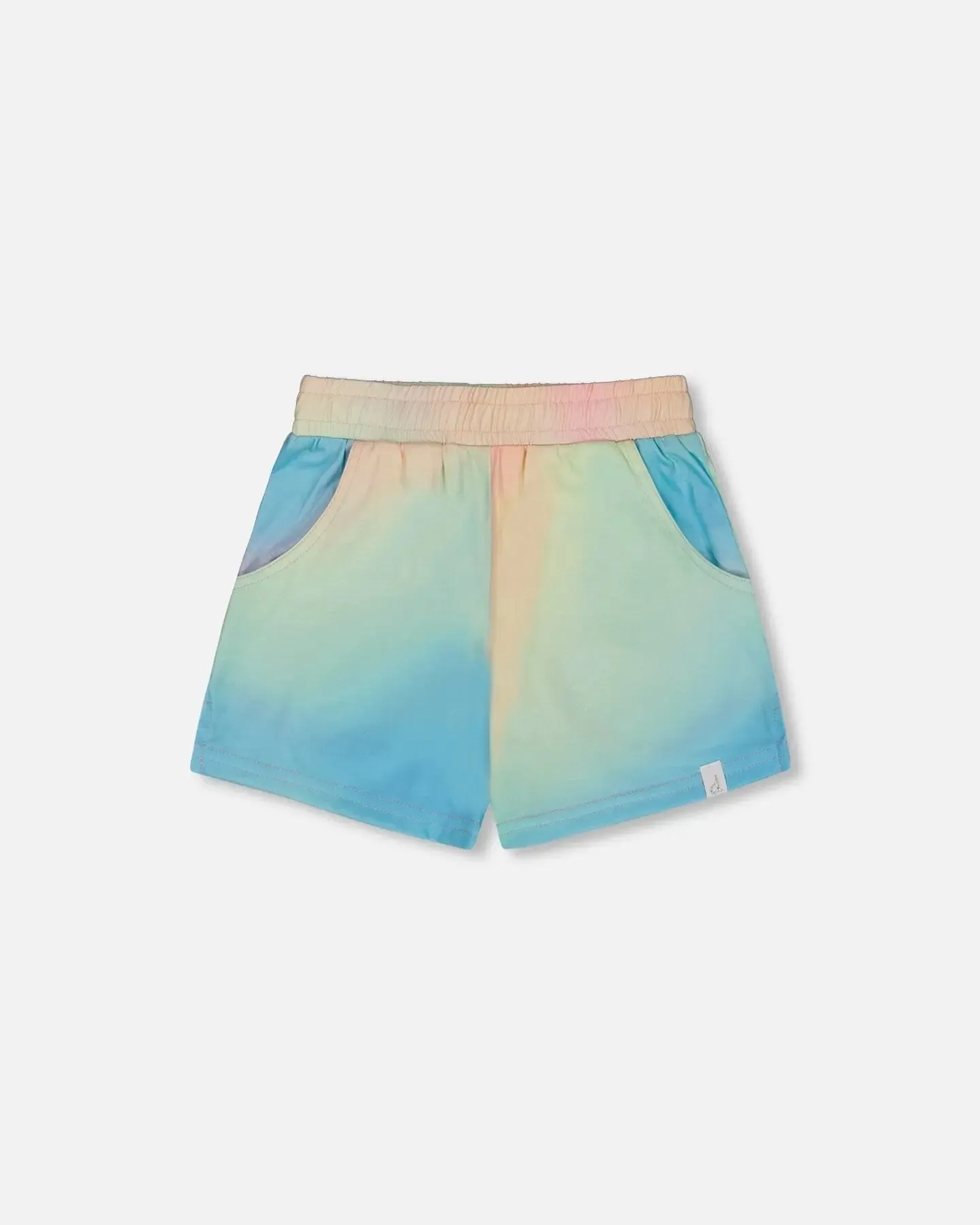 Printed Short Multicolored Tie Dye