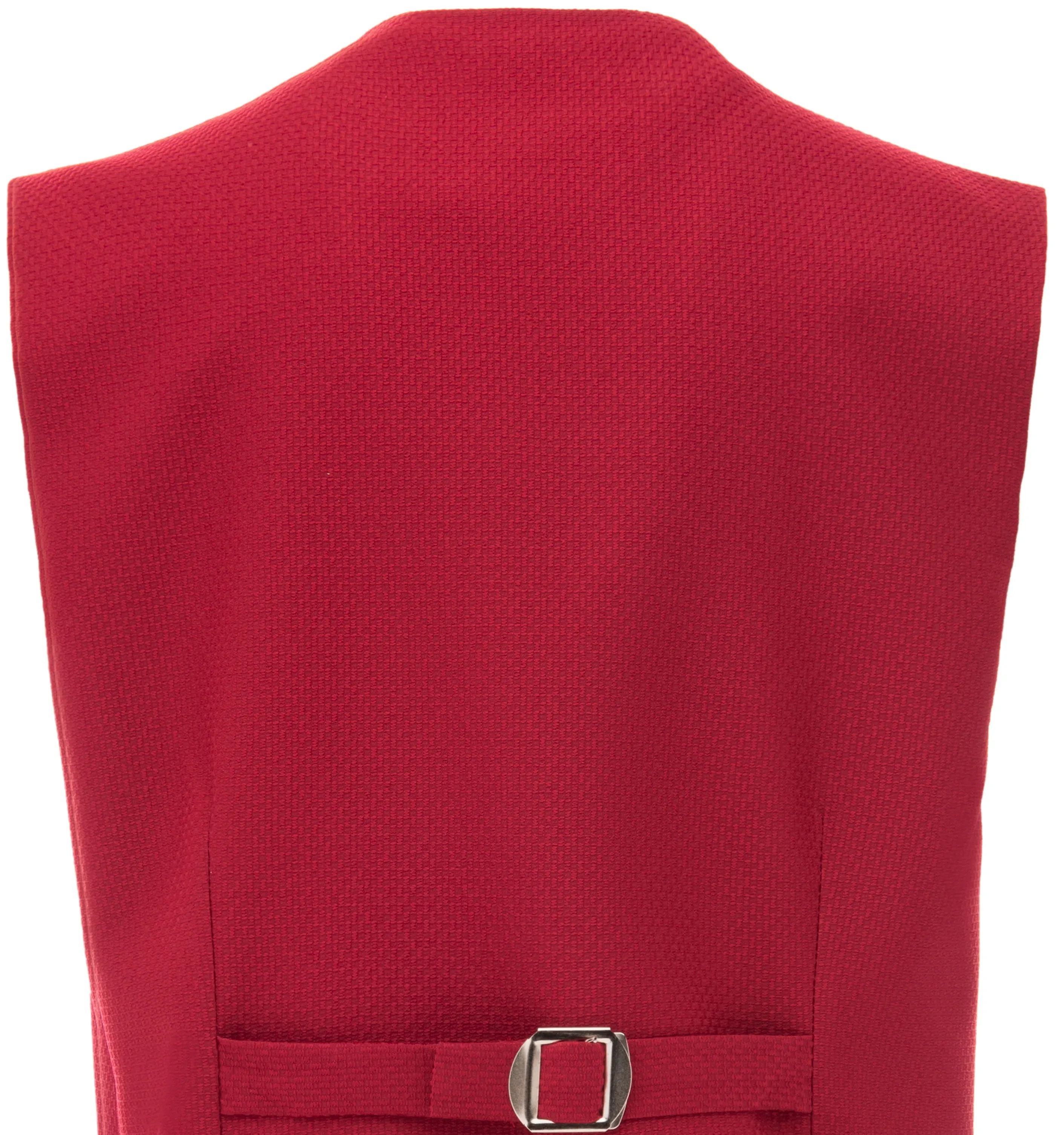 Red Solid Vest & Bowtie